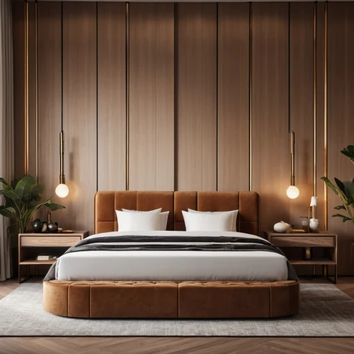 modern decor,contemporary decor,wooden mockup,bamboo curtain,modern room,bed frame,patterned wood decoration,soft furniture,wooden wall,room divider,bedroom,futon pad,canopy bed,laminated wood,bed linen,danish furniture,table lamps,interior modern design,wooden planks,mid century modern,Photography,General,Realistic