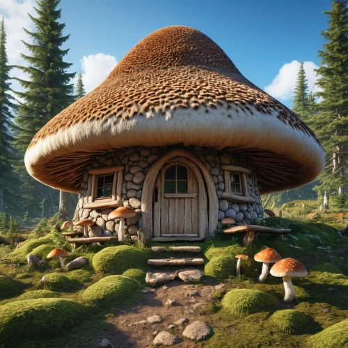 mushroom landscape,mushroom island,round hut,lingzhi mushroom,forest mushroom,mushroom hat,umbrella mushrooms,club mushroom,round house,fairy house,brown mushrooms,champignon mushroom,toadstools,tree mushroom,mushroom type,agaricus,mushroom,forest mushrooms,roof domes,mushrooms