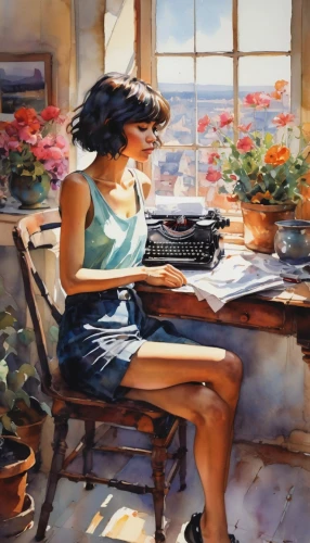 girl at the computer,girl studying,typewriter,typewriting,computer addiction,computer,writer,man with a computer,writing-book,to write,writing desk,carol m highsmith,woman playing,typing machine,study room,author,world digital painting,the girl studies press,little girl reading,computer room,Illustration,Paper based,Paper Based 19