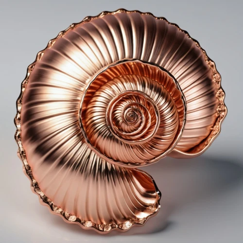 ammonite,chambered nautilus,nautilus,large copper,spiny sea shell,glasswares,copper vase,sea shell,snail shell,deep sea nautilus,clamshell,fibonacci spiral,spiral book,copper,stoneware,helical,blue sea shell pattern,terracotta,spiral pattern,copper cookware,Photography,General,Realistic