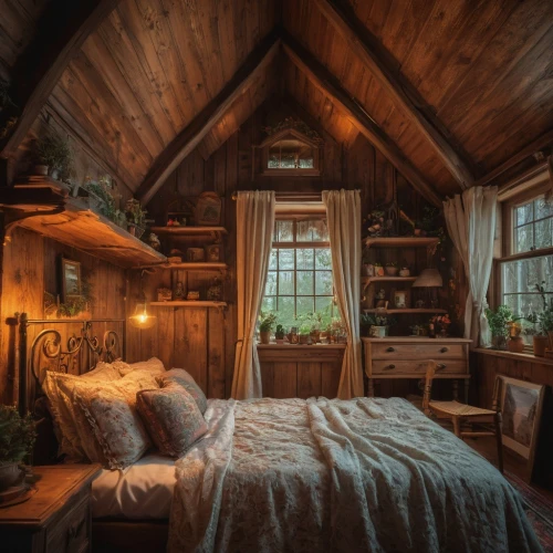 log home,sleeping room,log cabin,small cabin,attic,cabin,rustic,the cabin in the mountains,the little girl's room,wooden beams,great room,warm and cozy,wooden windows,bedroom,one-room,danish room,one room,guest room,canopy bed,wood window,Photography,General,Fantasy