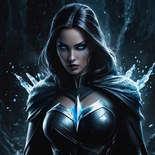 blue enchantress,fantasy woman,goddess of justice,the enchantress,ice queen,wonderwoman,sorceress,super heroine,wonder woman,winterblueher,huntress,female warrior,jaya,queen of the night,strong woman,head woman,dark elf,wonder,heroic fantasy,wonder woman city,Conceptual Art,Fantasy,Fantasy 34