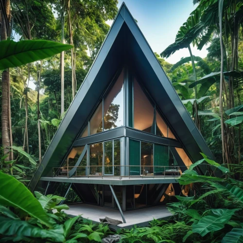 tropical house,cubic house,tree house hotel,mirror house,cube house,eco hotel,house in the forest,glass pyramid,cube stilt houses,inverted cottage,frame house,timber house,airbnb icon,ubud,airbnb,outdoor structure,costa rica,tropical jungle,conservatory,tree house,Photography,General,Realistic