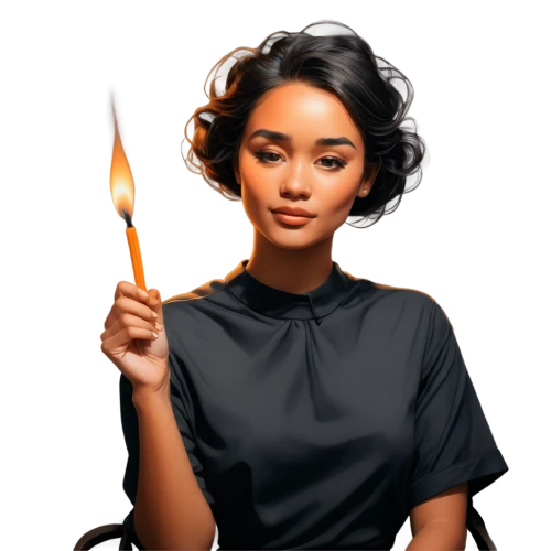 cosmetic brush,fire artist,flaming torch,fashion vector,digital painting,vector illustration,illustrator,fantasy portrait,katniss,torch-bearer,torch,sci fiction illustration,vector girl,burning torch,flame spirit,pencil icon,digital illustration,adobe illustrator,vector art,cooking book cover