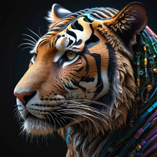 tiger png,tiger,a tiger,bengal tiger,asian tiger,tiger head,tigers,royal tiger,tigerle,bengal,sumatran tiger,siberian tiger,young tiger,tiger cat,blue tiger,cinema 4d,type royal tiger,world digital painting,circus animal,body painting,Photography,General,Sci-Fi