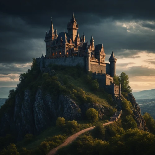 hohenzollern castle,fairytale castle,fairy tale castle sigmaringen,cochem castle,fairy tale castle,medieval castle,gold castle,castles,hohenzollern,castle,castle of the corvin,castel,knight's castle,dracula castle,hogwarts,fantasy picture,templar castle,gothic architecture,waldeck castle,scotland,Photography,General,Fantasy