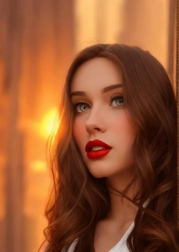 romantic portrait,red lipstick,red lips,romantic look,portrait background,mystical portrait of a girl,girl portrait,digital painting,world digital painting,fantasy portrait,young woman,beautiful young woman,vampire woman,lady in red,vintage woman,pretty young woman,photo painting,shades of red,women's cosmetics,vintage girl,Common,Common,Cartoon