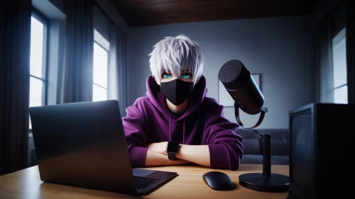 kakashi hatake,killua hunter x,ninja,killua,night administrator,twitch icon,yuki nagato sos brigade,kado,blur office background,pubg mascot,man with a computer,ski mask,hacker,computer freak,sensei,anime 3d,telemarketer,anonymous hacker,balaclava,pyro