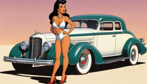 retro pin up girl,muscle car cartoon,pin-up girl,pin up girl,retro pin up girls,pin ups,pin-up,pin up,pin-up model,pin-up girls,watercolor pin up,pinup girl,pin up girls,buick y-job,edsel,hudson hornet,art deco woman,retro woman,retro women,buick super,Illustration,American Style,American Style 14