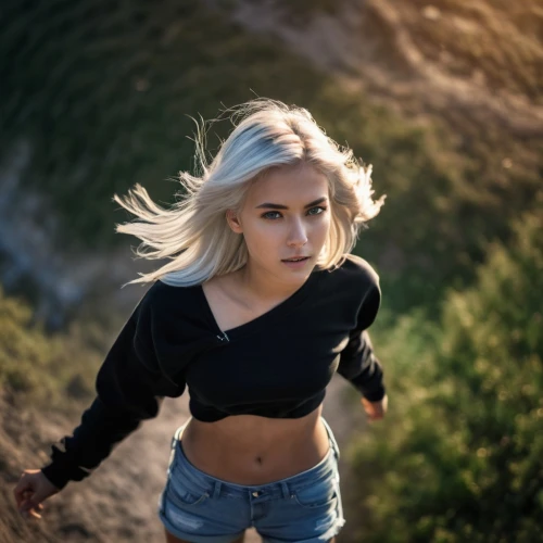 crop top,blonde girl,blonde woman,hike,cool blonde,girl in t-shirt,girl on the dune,abs,blond girl,the blonde photographer,hiking,surfer hair,the blonde in the river,portrait photography,elsa,lycia,aeriel,pixie-bob,windy,pixie,Photography,General,Cinematic