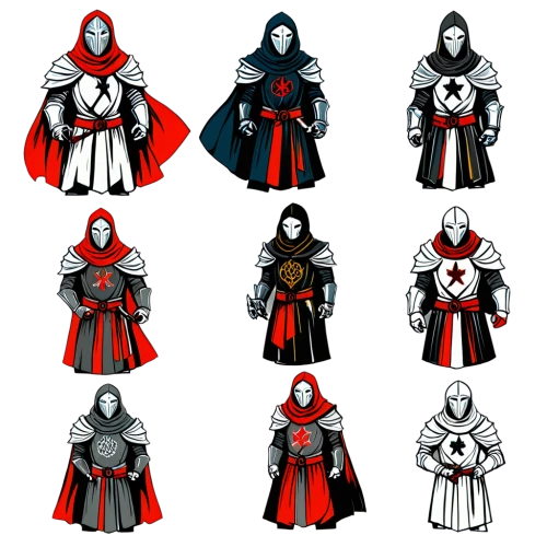 clergy,vector images,templar,knight armor,the order of the fields,fairy tale icons,set of icons,avatars,assassins,vector graphics,mod ornaments,storm troops,shields,icon set,spawn,minifigures,vector people,chess icons,scarabs,game characters