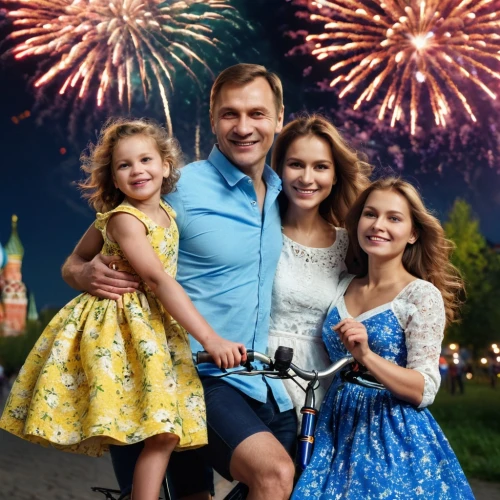 happy family,birch family,mulberry family,russian holiday,daisy family,new year's eve 2015,borage family,international family day,russian traditions,eastern ukraine,harmonious family,fourth of july,july 4th,4th of july,snegovichok,i love ukraine,june celebration,new year 2015,gooseberry family,fireworks background,Photography,General,Commercial