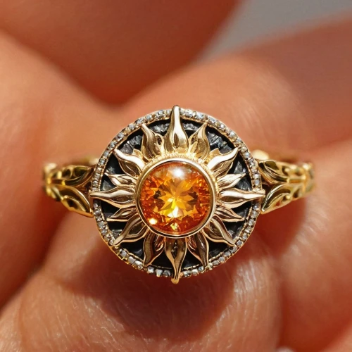 ring with ornament,citrine,pre-engagement ring,nuerburg ring,golden ring,engagement ring,circular ring,colorful ring,gold filigree,fire ring,diamond mandarin,gold diamond,diamond ring,ring jewelry,yellow-gold,sunburst,finger ring,ring,wedding ring,engagement rings,Conceptual Art,Daily,Daily 34