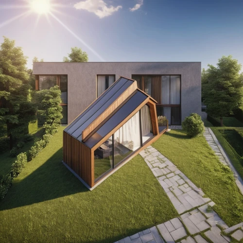 cubic house,3d rendering,modern house,cube house,modern architecture,mid century house,folding roof,render,corten steel,inverted cottage,eco-construction,frame house,timber house,3d render,smart house,archidaily,prefabricated buildings,grass roof,3d rendered,dunes house,Photography,General,Realistic