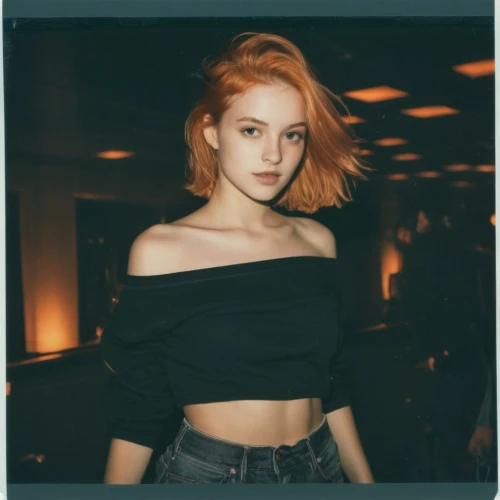 polaroid,maci,redhair,ginger rodgers,tube top,red hair,redhead,red-haired,redheaded,red head,polaroid pictures,ginger,redhead doll,fiery,redheads,greta oto,crop top,daphne,rosie,jena,Photography,Documentary Photography,Documentary Photography 03