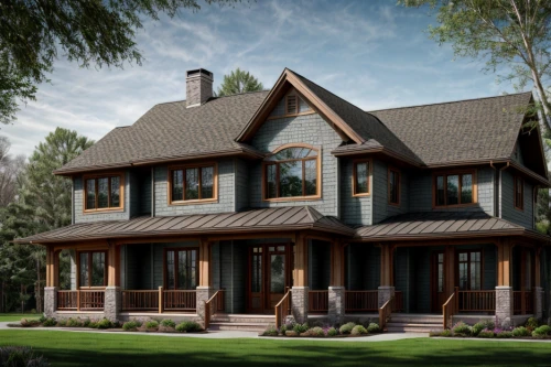 wooden house,new england style house,timber house,3d rendering,log home,log cabin,scandinavian style,danish house,house drawing,house in the forest,wooden facade,wooden construction,eco-construction,traditional house,slate roof,two story house,country cottage,wooden houses,half timbered,half-timbered