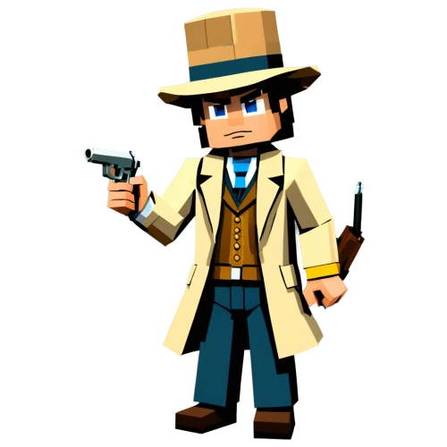 detective,investigator,private investigator,inspector,man holding gun and light,detective conan,spy,gunfighter,colt,sheriff,playmobil,trilby,lupin,indiana jones,spy visual,pubg mascot,al capone,secret agent,mobster,bricklayer