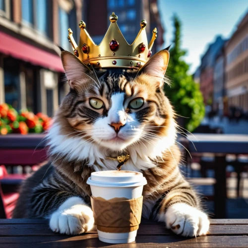 king crown,king caudata,crowned goura,content is king,tea party cat,cat coffee,cat drinking tea,royal crown,napoleon cat,queen crown,king,crowned,golden crown,gold crown,heart with crown,imperial crown,cat european,beer crown,cat sparrow,royalty,Photography,General,Realistic