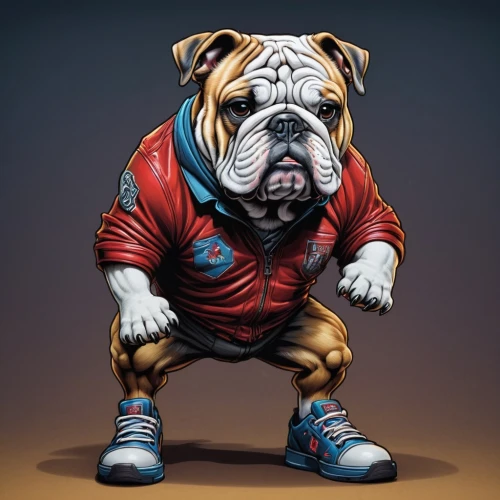 dwarf bulldog,bulldog,toy bulldog,continental bulldog,renascence bulldogge,peanut bulldog,british bulldogs,valley bulldog,old english bulldog,english bulldog,australian bulldog,dog illustration,olde english bulldogge,dorset olde tyme bulldogge,boxer,white english bulldog,football coach,bandog,cordoba fighting dog,the french bulldog,Illustration,Realistic Fantasy,Realistic Fantasy 25