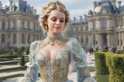 versailles,bodice,french digital background,ball gown,fontainebleau,elizabeth i,napoleon iii style,victorian lady,suit of the snow maiden,jane austen,girl in a historic way,dame blanche,cinderella,rococo,the victorian era,bridal dress,bridal clothing,paris,queen anne,elegant,Photography,Realistic