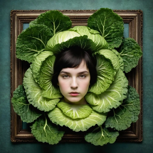 girl in a wreath,brassica,head of lettuce,romaine,romanescu,cabbage leaves,leaf vegetable,romaine lettuce,kawaii vegetables,vegetable,green dragon vegetable,lettuce leaves,cabbage,pak-choi,vegetarian,savoy cabbage,a vegetable,green salad,vegetables,salad,Photography,Documentary Photography,Documentary Photography 29