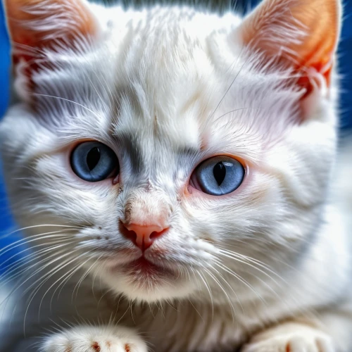 blue eyes cat,cat with blue eyes,turkish angora,turkish van,cat on a blue background,white cat,japanese bobtail,blue eyes,breed cat,cute cat,american curl,cat portrait,european shorthair,blue eye,siamese cat,baby blue eyes,the blue eye,heterochromia,cat image,regard,Photography,General,Realistic