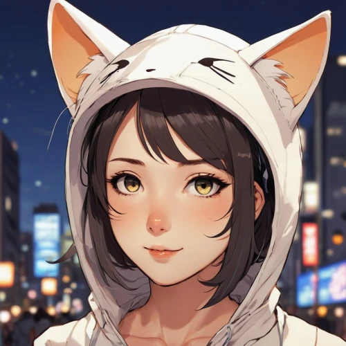 akita inu,cute fox,fox,kitsune,adorable fox,akita,fennec,hoodie,hinata,cat ears,shiba,kosmea,child fox,kitten hat,a fox,shiba inu,piko,cat kawaii,nyan,cute cat,Illustration,Children,Children 04