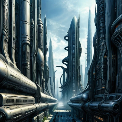 futuristic landscape,sci fiction illustration,sci fi,futuristic architecture,sci - fi,sci-fi,alien world,scifi,metropolis,fantasy city,ancient city,biomechanical,alien planet,science fiction,city cities,science-fiction,compans-cafarelli,cybernetics,apiarium,auqarium,Conceptual Art,Sci-Fi,Sci-Fi 02