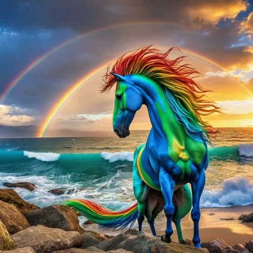 colorful horse,rainbow unicorn,rainbow background,unicorn and rainbow,unicorn background,dream horse,unicorn art,painted horse,colorful background,beautiful horses,carnival horse,sea-horse,my little pony,equine,rainbow pencil background,fantasy picture,belgian horse,equines,full hd wallpaper,bay horses