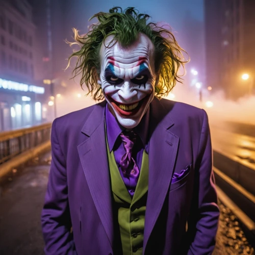 joker,ledger,cosplay image,supervillain,creepy clown,comic characters,comedy and tragedy,scary clown,it,cosplayer,without the mask,villain,full hd wallpaper,horror clown,male mask killer,clown,suit actor,trickster,alter ego,the suit,Photography,General,Realistic