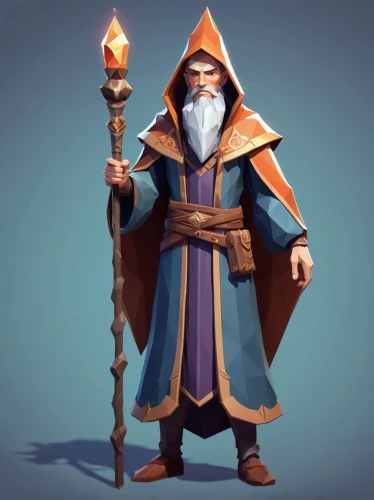 scandia gnome,wizard,magus,mage,gnome,the wizard,aesulapian staff,magistrate,dwarf sundheim,male elf,scandia gnomes,monk,dodge warlock,candlemaker,dane axe,archimandrite,father frost,torchlight,christmas gnome,golden candlestick,Unique,3D,Low Poly