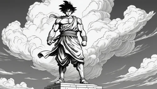 figure of justice,liberty statue,justitia,son goku,goku,the statue,goddess of justice,statue of freedom,the statue of liberty,takikomi gohan,katakuri,statue,sun god,asclepius,justice,nine-tailed,big hero,liberty,stand,scales of justice,Illustration,Black and White,Black and White 26