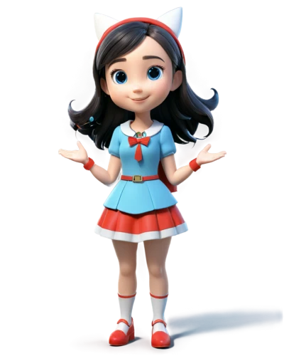 cute cartoon character,agnes,cheerleading uniform,cute cartoon image,wonder,disney character,lilo,sailor,nurse uniform,clove,female nurse,doll dress,clove-clove,animated cartoon,snow white,candy island girl,3d model,cartoon character,cheerleader,elf,Unique,3D,3D Character