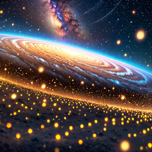 spiral galaxy,space art,galaxy collision,universe,astronomy,bar spiral galaxy,outer space,the universe,deep space,galaxy,alien planet,starscape,space,alien world,cosmic,wormhole,scene cosmic,planetary system,cosmic eye,milkyway,Anime,Anime,Cartoon