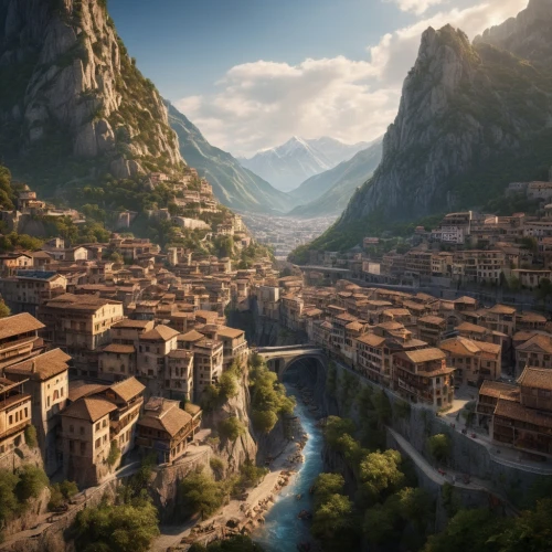 mountain village,mountain settlement,alpine village,the valley of the,meteora,medieval town,transylvania,italy,valley,mountain valley,balkans,lombardy,villages,ancient city,valle d'aosta,south tyrol,building valley,the alps,mountainous landscape,tuscan,Photography,General,Natural