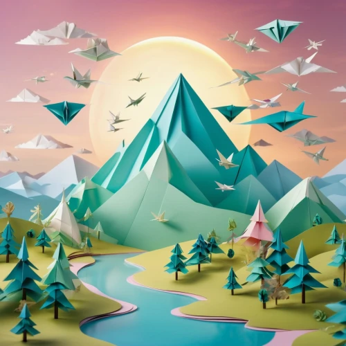 background vector,cartoon video game background,landscape background,mountain scene,triangles background,fairy world,children's background,mountain world,cartoon forest,mountainous landscape,low poly,bird kingdom,3d background,fantasy landscape,mountainous landforms,mountain landscape,mountains,forest background,mobile video game vector background,background image,Photography,General,Realistic