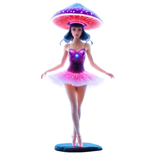 3d figure,majorette (dancer),figurine,doll figure,hula,lingzhi mushroom,stylized macaron,club mushroom,barbie,neon body painting,3d model,toadstool,christmas figure,barbie doll,ballet tutu,rosa ' the fairy,game figure,female doll,candy island girl,dress doll