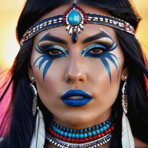 american indian,native american,indian headdress,warrior woman,cleopatra,tribal chief,the american indian,tribal,headdress,shamanic,shamanism,woman face,feather headdress,face paint,indian woman,ojos azules,indigenous,aborigine,female warrior,amerindien,Photography,General,Realistic