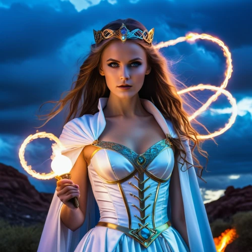 sorceress,blue enchantress,fire dancer,celtic woman,fire angel,fantasy woman,fire-eater,the enchantress,fire siren,fire heart,fire artist,fantasy picture,celtic queen,fantasy art,priestess,fire eater,lightpainting,firedancer,fantasy portrait,zodiac sign libra,Photography,General,Realistic