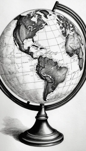 terrestrial globe,yard globe,globe,robinson projection,globes,map of the world,world's map,world map,half of the world,the world,northern hemisphere,earth in focus,globetrotter,the globe,geography cone,christmas globe,spherical image,the earth,world,little planet,Illustration,Black and White,Black and White 30