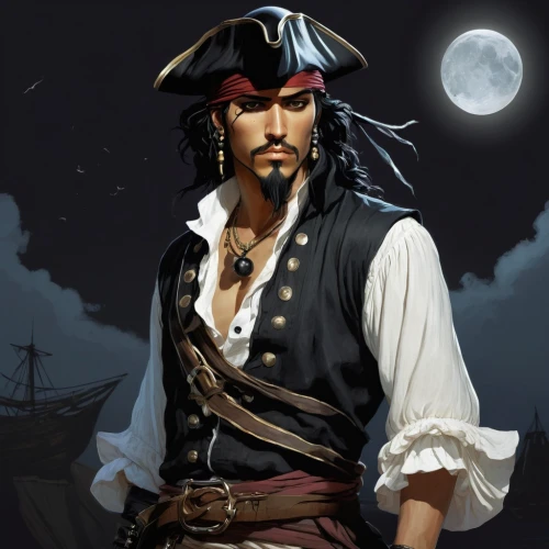 pirate,pirate treasure,pirates,jolly roger,pirate flag,piracy,east indiaman,galleon,black pearl,pirate ship,caravel,rum,mariner,captain,bandana background,jack,monkey island,galleon ship,hook,mayflower,Illustration,Realistic Fantasy,Realistic Fantasy 07