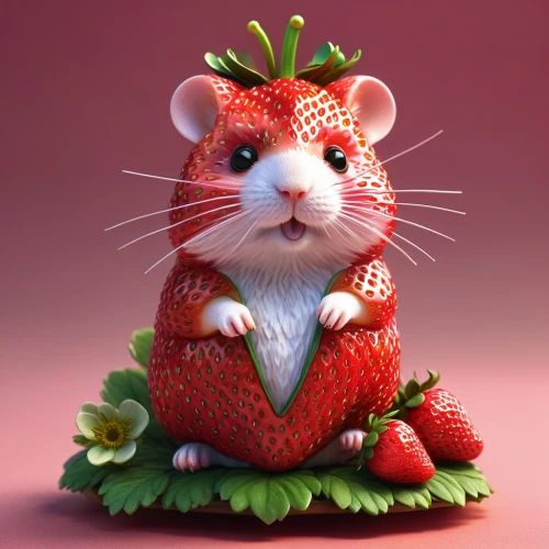 strawberry,red strawberry,strawberries,mock strawberry,strawberry plant,strawberry flower,straw mouse,strawberries falcon,strawberry ripe,salad of strawberries,whimsical animals,raspberry,mollberry,anthropomorphized animals,virginia strawberry,ratatouille,raspberry pi,cute cartoon character,strawberry pie,strawberrycake,Conceptual Art,Daily,Daily 02