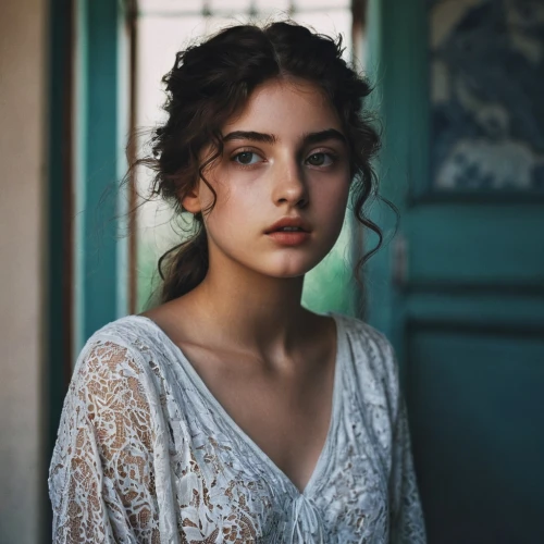 young woman,mystical portrait of a girl,girl portrait,portrait of a girl,romantic portrait,girl in white dress,portrait photography,romantic look,beautiful young woman,girl in cloth,girl in a long dress,woman portrait,pretty young woman,jane austen,young lady,portrait photographers,vintage woman,pale,white beauty,beautiful girl with flowers,Photography,Documentary Photography,Documentary Photography 08