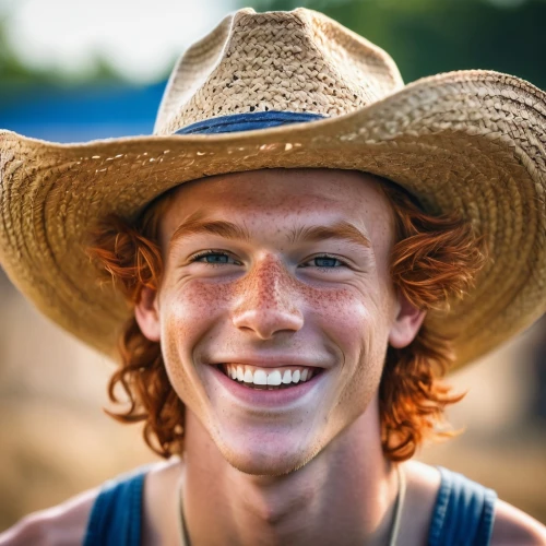 cowboy hat,straw hat,hill billy,farmer,cow boy,stetson,high sun hat,cowboy,brown hat,sombrero,rodeo clown,cowboy bone,gingerman,ginger rodgers,ginger nut,men's hat,man portraits,farmer in the woods,fresh ginger,horse kid,Photography,General,Fantasy