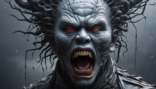 white walker,angry man,lokportrait,hag,bran,krampus,poseidon god face,maul,walker,daemon,wraith,orc,wolfman,electro,three eyed monster,anger,weeping angel,supernatural creature,dark elf,father frost,Photography,Artistic Photography,Artistic Photography 11