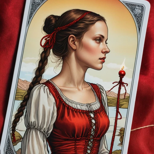 scarlet sail,queen of hearts,red sail,red rose,red tunic,lady in red,celtic queen,game illustration,collectible card game,card deck,playing card,tarot cards,rosa ' amber cover,red coat,tarot,sci fiction illustration,rose white and red,noble rose,weaver card,red ribbon,Photography,General,Realistic