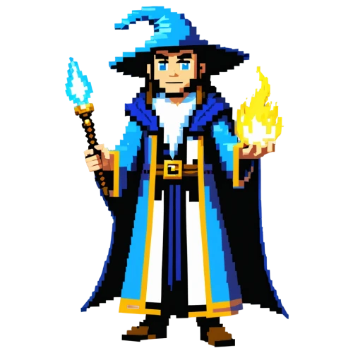 wizard,pixel art,mage,magus,witch's hat icon,the wizard,pixelgrafic,magistrate,facebook pixel,dodge warlock,merlin,aesulapian staff,spell,pilgrim,candlemaker,candle wick,sorceress,summoner,pixel,witch ban,Unique,Pixel,Pixel 01