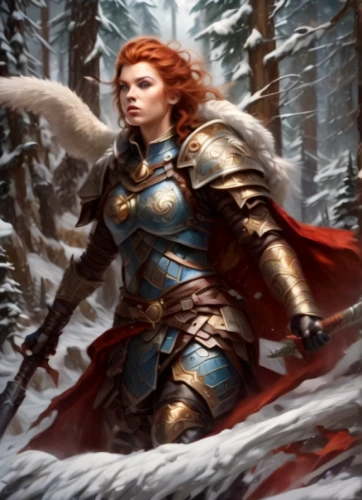 female warrior,heroic fantasy,dwarf sundheim,joan of arc,massively multiplayer online role-playing game,paladin,swordswoman,warrior woman,sterntaler,dane axe,the snow queen,norse,male elf,fantasy picture,aa,fantasy warrior,winterblueher,fantasy woman,suit of the snow maiden,fantasy art