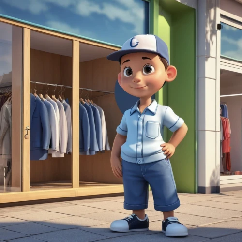 cute cartoon character,blue-collar worker,animated cartoon,agnes,children is clothing,character animation,toy's story,shopkeeper,clay animation,delivery man,miguel of coco,main character,a uniform,animator,cartoon character,matsuno,cute cartoon image,digital compositing,warehouseman,blue-collar,Photography,General,Realistic