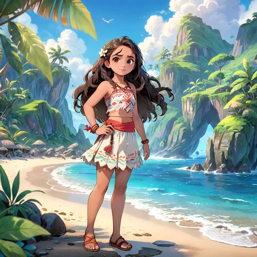 moana,polynesian girl,luau,polynesian,summer background,beach background,aloha,lilo,maui,hula,summer items,honolulu,cg artwork,tahiti,mermaid background,hawaii,candy island girl,polynesia,hawaiian,fiji,Anime,Anime,Traditional